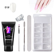 Painless extension gel nail art set brings salon-quality 