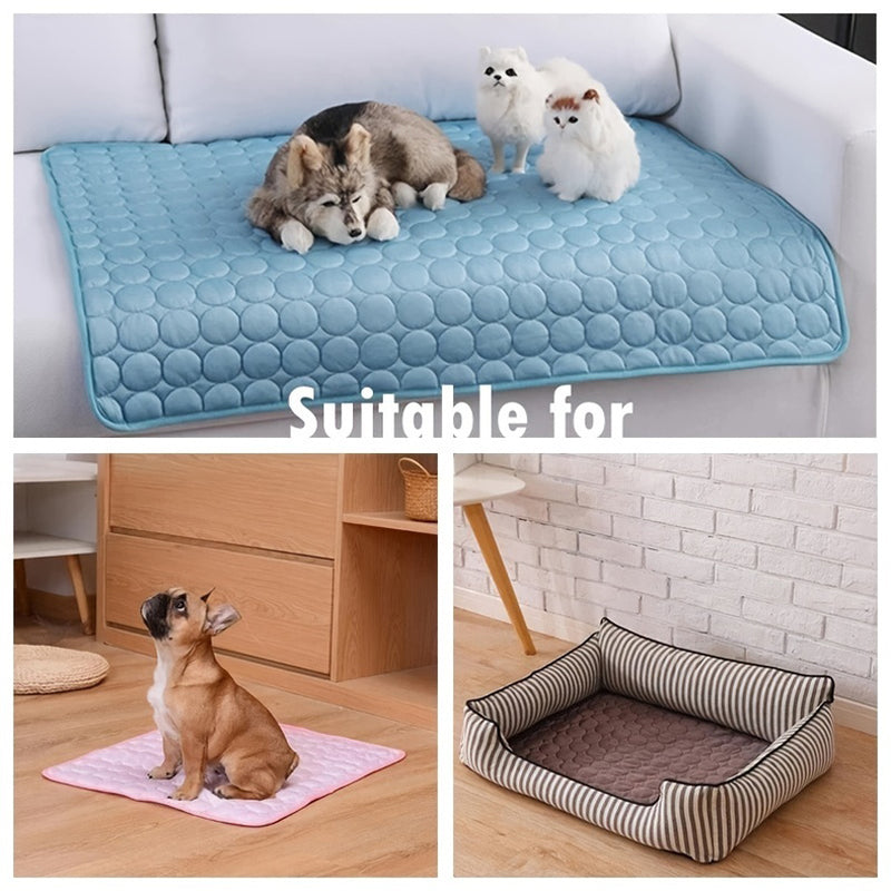 Dog Cooling Mat - Extra Large Ice Pad for Ultimate Summer Comfort for Dogs & Cats - Durable, Stylish Pet Accessory for Home