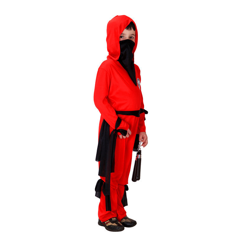 Red Dragon Ninja Costume for Kids - Unleash Their Inner Hero with a Fearless Adventure Awaits!