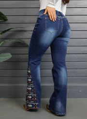 High-Waist Ripped Wide-Leg Jeans -Denim for Effortless Style