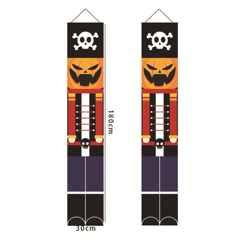 Halloween Soldier Nutcracker Banner - Transform Your Decor with Festive Spirit!