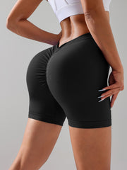 V-Shape Scrunch High-Rise Gym Shorts for Women 