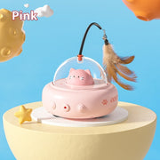 Electric UFO smart teaser cat toy