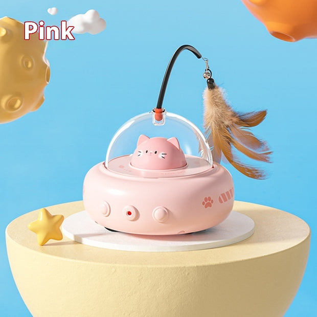Electric UFO smart teaser cat toy