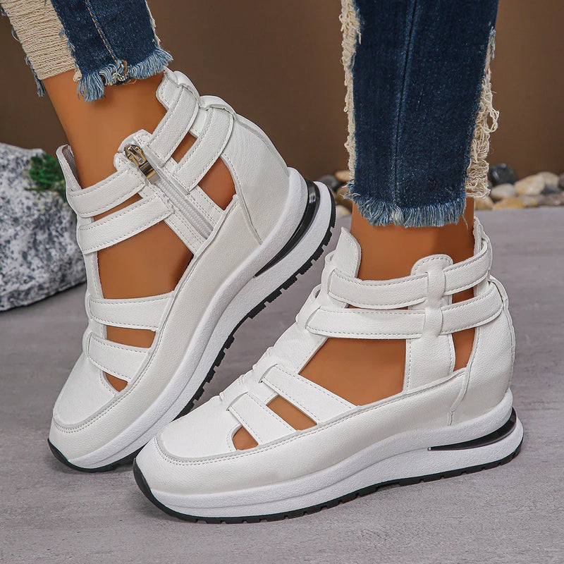 Stylish Women's Hollow-out Platform Sandals – Elevate Your Summer Look with Comfort and Confidence