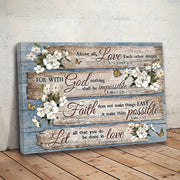 Christian Bible Verses Wood Frame Canvas Art