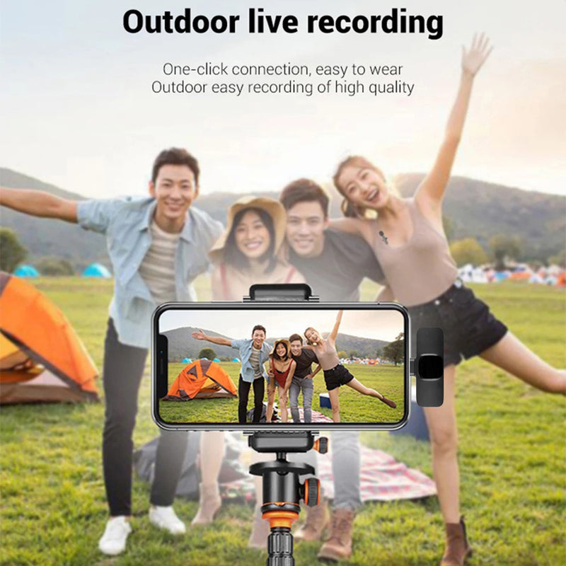 Crystal Clear Wireless Lavalier Microphone for iPhone & Android - Long Battery Life for Effortless Live Streaming & Gaming