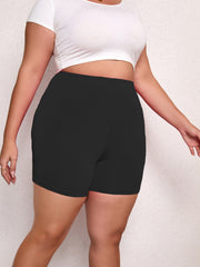 Plus Size High-Waist Lift Hip Shorts