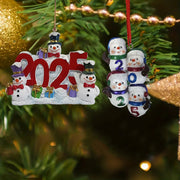 Christmas Tree Snowman Resin Pendant for Holiday Decor and Gift Giving