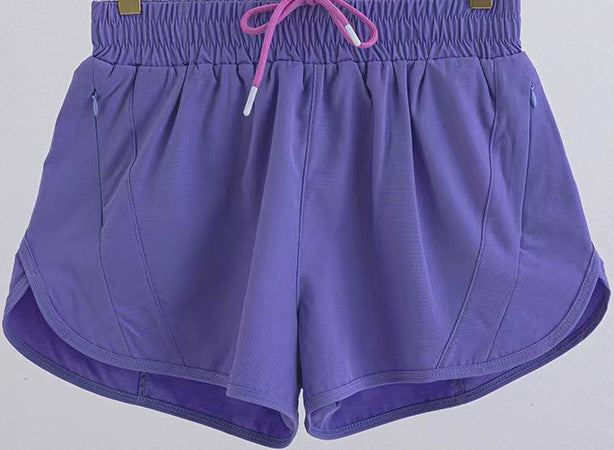 Summer Adventure Shorts: Breathable, Loose Fit with Zipper Pockets for Confident Outdoor Runs & Fitness Fun!