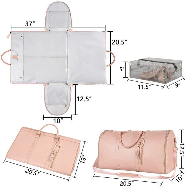 Large Capacity Waterproof Travel Duffle Bag - Foldable Handbag for Clothes and Essentials