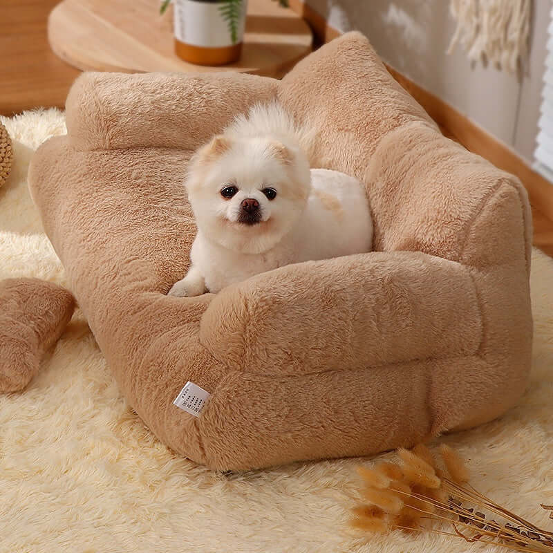 Cozy Flannel Pet Sofa - Large, Stylish Retreat for Your Pet's Ultimate Comfort and Warmth