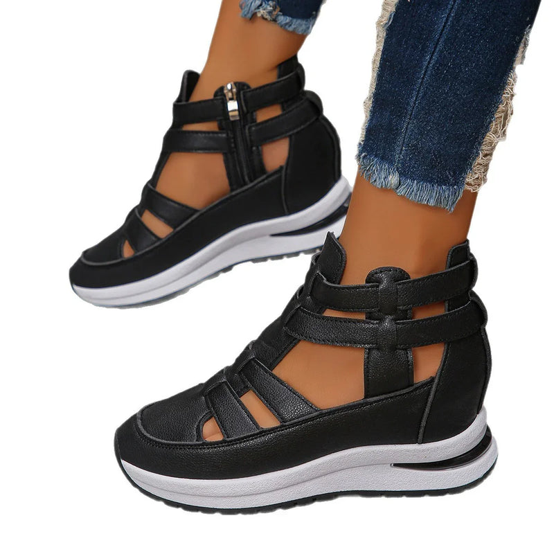 Stylish Women's Hollow-out Platform Sandals – Elevate Your Summer Look with Comfort and Confidence