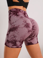 Seamless High-Waist Tie-Dye Yoga Pants for Ultimate Comfort and Hip-Lifting Style