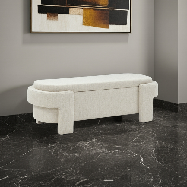 Stylish Linen Storage Bench: Maximize Space & Elevate Your Living Room