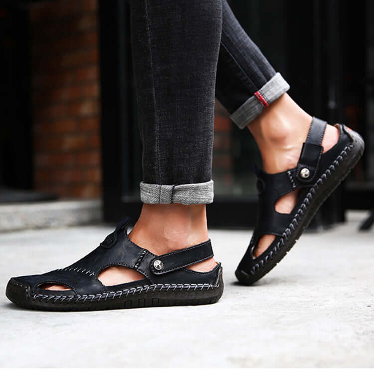 square toe flip flops