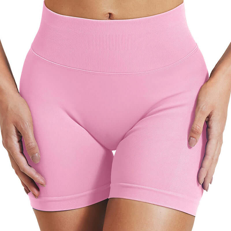 High Waist Seamless Yoga Shorts - Elevate Your Workout with Quick-Dry Comfort and a Flattering Fit