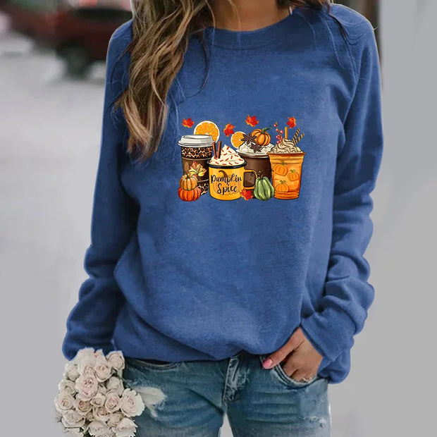 Pumpkin Spice Sweatshirt - Cozy Women's Fashion