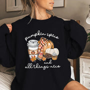 Pumpkin Spice Sweater for Women - Fall Sweatshirt For Autumn Vibes