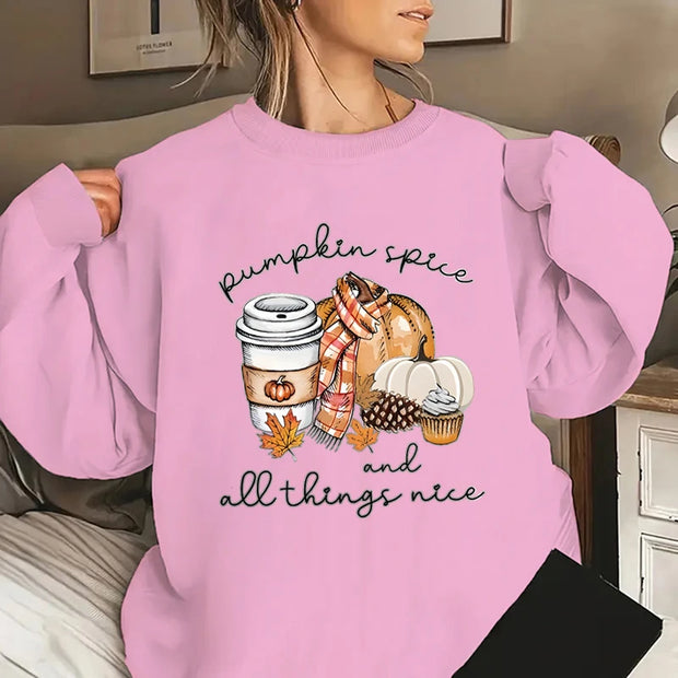 Pumpkin Spice Sweater for Women - Fall Sweatshirt For Autumn Vibes