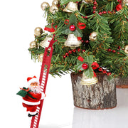 Electric Climbing Ladder Santa Claus with Music & LED Lights