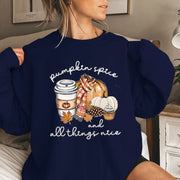 Pumpkin Spice Sweater for Women - Fall Sweatshirt For Autumn Vibes