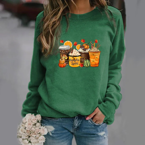 Pumpkin Spice Sweatshirt - Cozy Women's Fashion