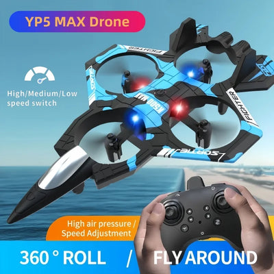 YP5 MAX Drone with controller against a scenic background