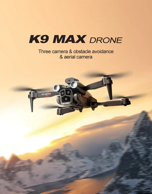K9 MAX Drone - HD 4K, GPS, Dual Camera, Obstacle Avoidance