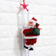 Electric Climbing Ladder Santa Claus with Music & LED Lights