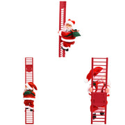 Electric Climbing Ladder Santa Claus with Music & LED Lights