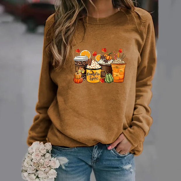Pumpkin Spice Sweatshirt - Cozy Women's Fashion