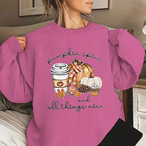 Pumpkin Spice Sweater for Women - Fall Sweatshirt For Autumn Vibes