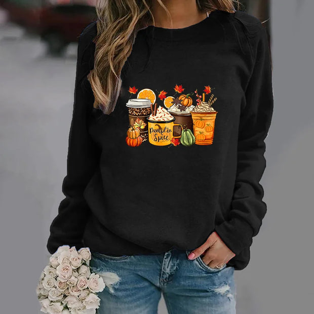 Pumpkin Spice Sweatshirt - Cozy Women's Fashion