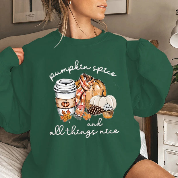 Pumpkin Spice Sweater for Women - Fall Sweatshirt For Autumn Vibes