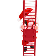 Electric Climbing Ladder Santa Claus with Music & LED Lights