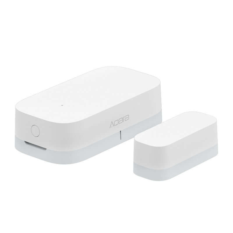 White electronic device with 'Aqara' branding on a white background