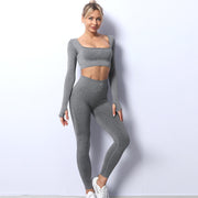 Knit Yoga Suit for Autumn and Winter