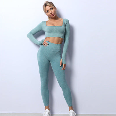 Knit Yoga Suit for Autumn and Winter