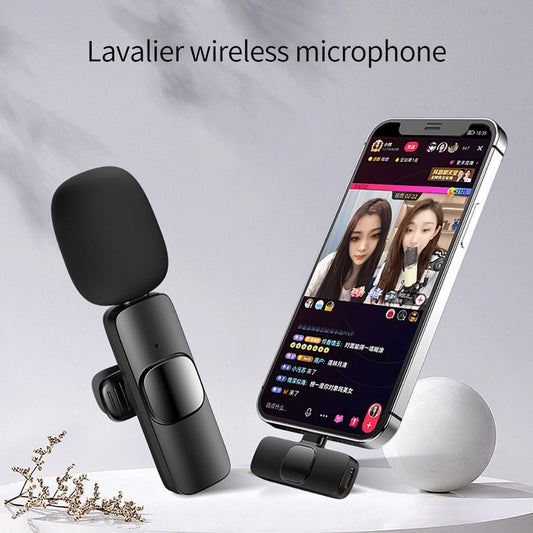 Crystal Clear Wireless Lavalier Microphone for iPhone & Android - Long Battery Life for Effortless Live Streaming & Gaming