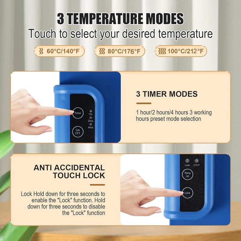 Electric Warming Tray - Adjustable Food Heating Pad for Perfectly Warm Meals Anywhere, Anytime!