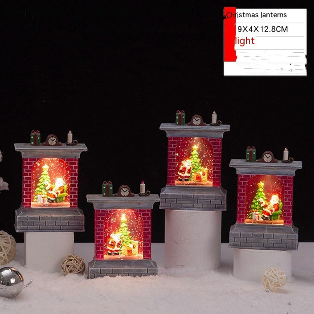 Christmas Candle Light for Desktop - Decorative LED Holiday Centerpiece