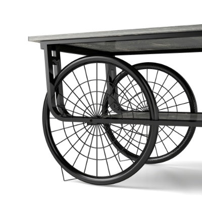 Elevate Your Living Room with a Sturdy Black Retro Coffee Table – Stylish Rectangle Design Perfect for Modern Homes