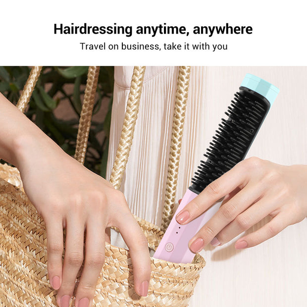 Straightening Comb Rechargeable Hair Wireless Straightener C