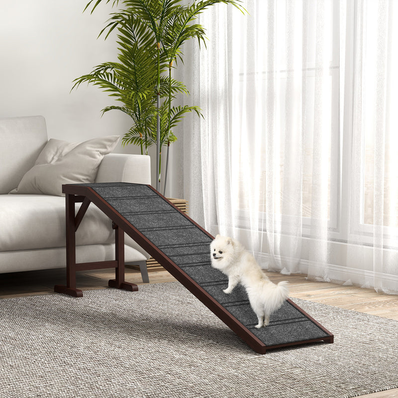 Pet Ramp for Dogs - Safe, Non-Slip Carpet & Elevated Platform for Easy Access