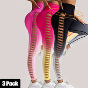 3 Pack Of High Waist Scrunch Butt Lifting Leggings - Seamless Tummy