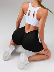 V-Shape Scrunch High-Rise Gym Shorts for Women 
