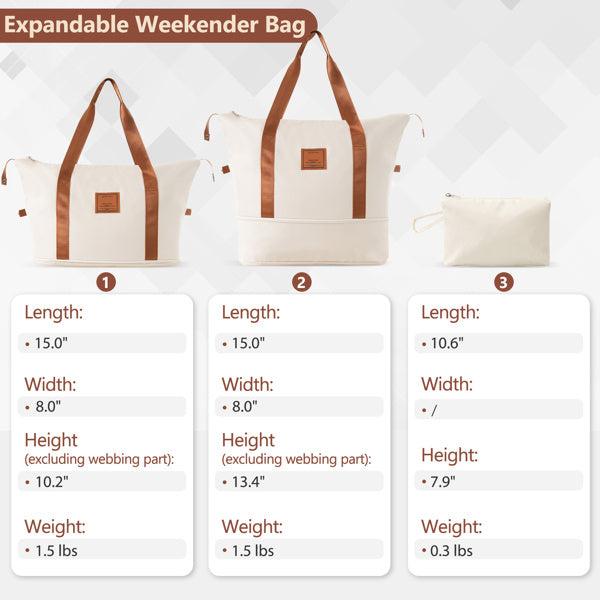 Hardshell Carry-On Luggage Set &amp; TSA Lock - Stylish White Travel Gear for Adventurers