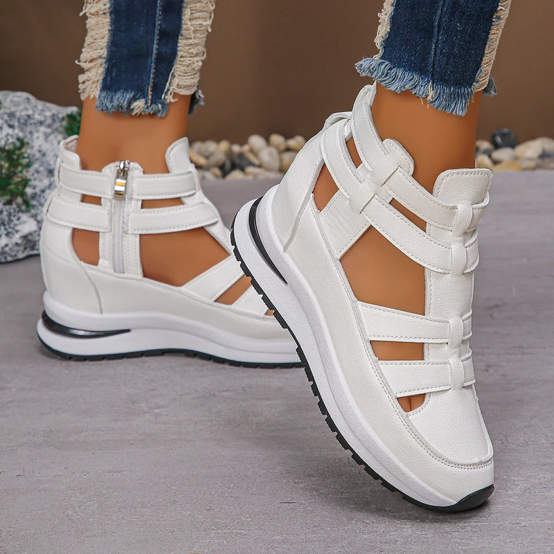 Stylish Women's Hollow-out Platform Sandals – Elevate Your Summer Look with Comfort and Confidence
