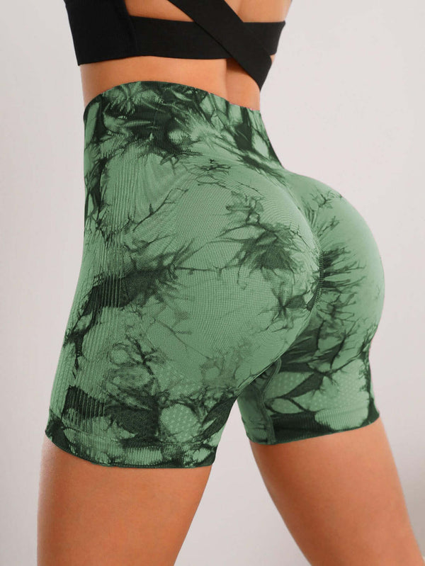 Seamless High-Waist Tie-Dye Yoga Pants for Ultimate Comfort and Hip-Lifting Style
